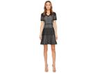 Yigal Azrouel Snakeskin Jacquard V-neck Dress (black) Women's Dress