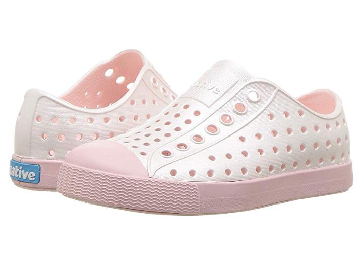 Native Kids Shoes Jefferson Metallic (toddler/little Kid) (pink Metallic/cold Pink) Girls Shoes