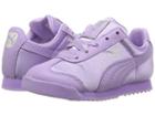 Puma Kids Roma Satin Inf (toddler) (purple Rose/silver) Girls Shoes