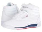 Reebok Lifestyle Freestyle Hi (white/bunker Blue/primal Red/skull Grey) Women's  Shoes