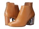 Calvin Klein Lorah (almond Tan Leather) Women's Dress Zip Boots