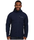 Columbia Ascendertm Hooded Softshell Jacket (collegiate Navy) Men's Coat