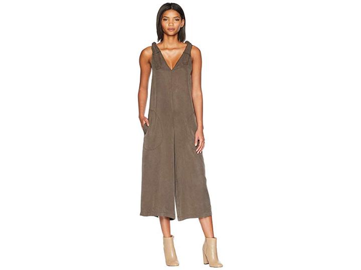 Bcbgeneration Shoulder Tie Culotte Jumpsuit (coffeebean) Women's Jumpsuit & Rompers One Piece