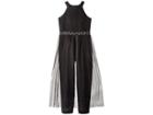 Nanette Lepore Kids Jumpsuit W/ Overlay (big Kids) (black) Girl's Jumpsuit & Rompers One Piece