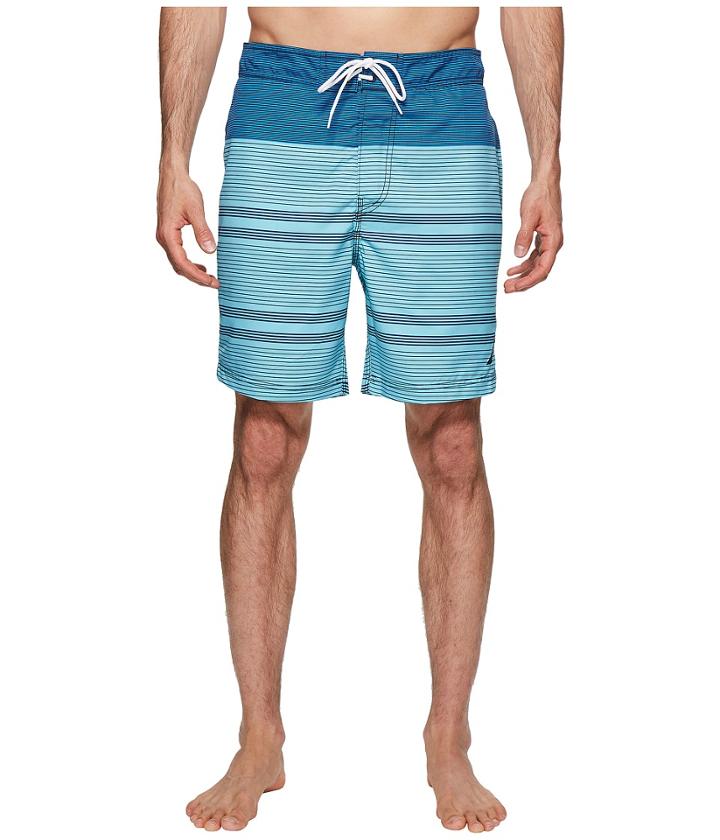 Nautica Engineer Stripe Swim Trunk (bali Bliss) Men's Swimwear