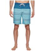 Nautica Engineer Stripe Swim Trunk (bali Bliss) Men's Swimwear