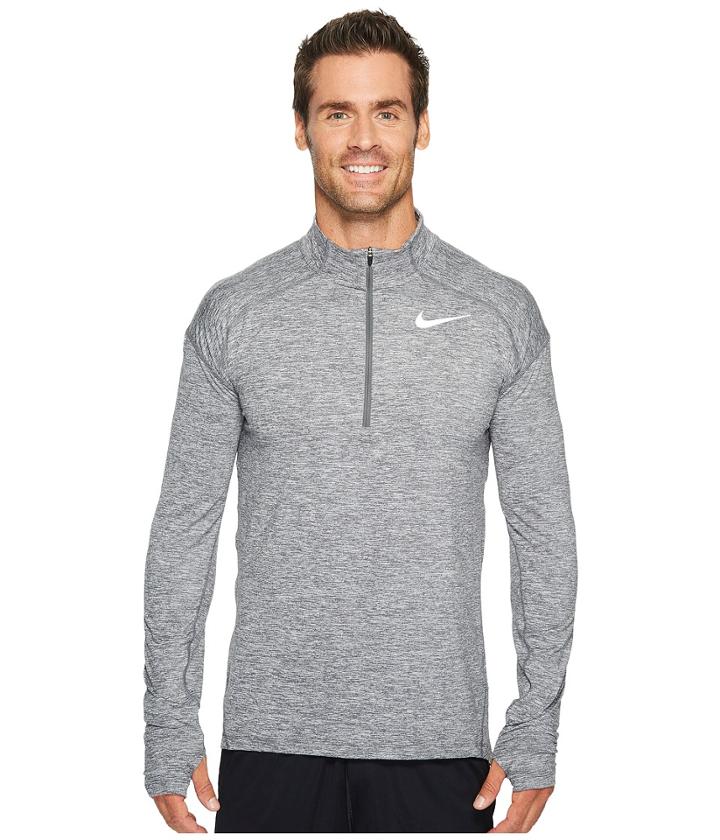 Nike Dry Element 1/2 Zip Running Top (dark Grey/heather) Men's Sweatshirt
