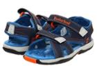 Timberland Kids Mad River 2-strap Sandal (toddler/little Kid) (navy/royal/orange) Boys Shoes
