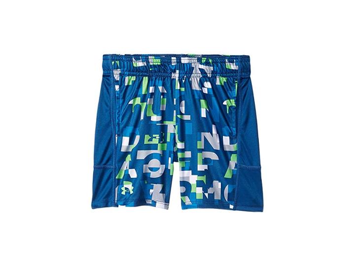 Under Armour Kids Wordmark Stunt Shorts (little Kids/big Kids) (moroccan Blue) Boy's Shorts