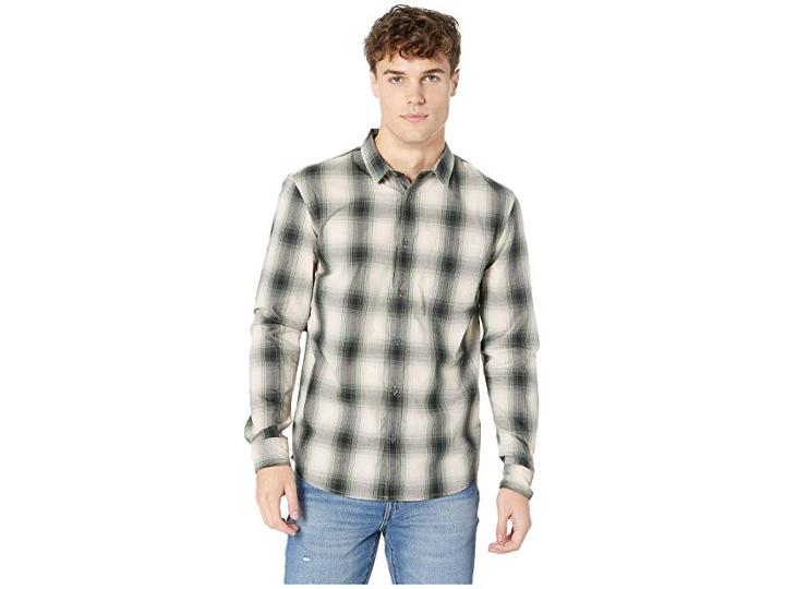 Quiksilver Kyoto Color Flannel (thyme Hombre) Men's Clothing