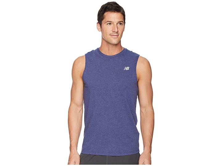 New Balance Heather Stretch Sleeveless (pigment) Men's Sleeveless