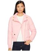 Boutique Moschino Moto Puffer Jacket (pink) Women's Coat