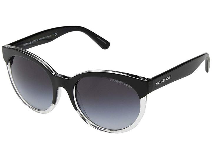 Michael Kors Cartagena 0mk2059 54mm (black Fade/grey Gradient) Fashion Sunglasses