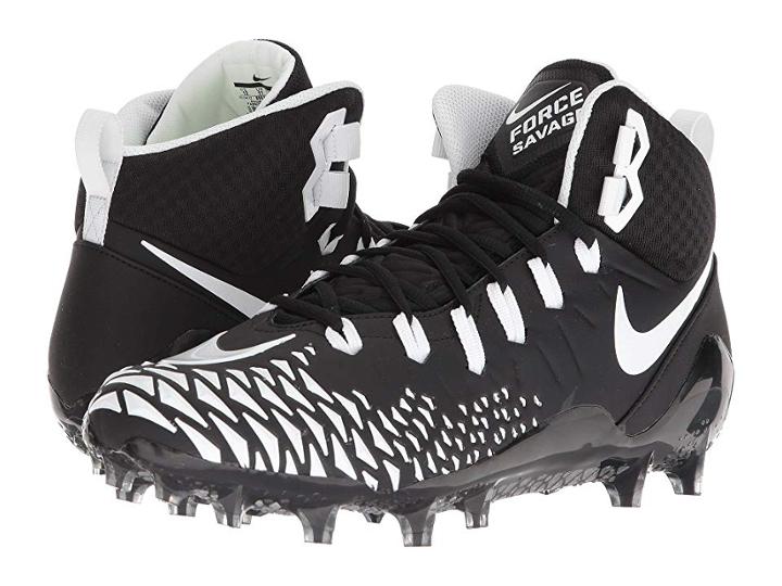 Nike Force Savage Pro (black/white/black/black) Men's Cleated Shoes