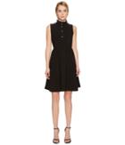 Kate Spade New York Ruffle Front Crepe Dress (black) Women's Dress