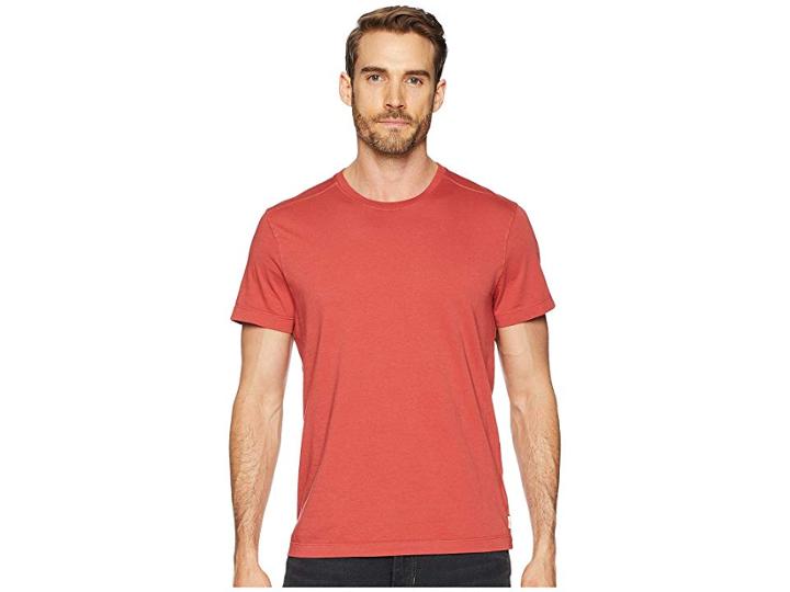 Agave Denim Agave Supima Crew Neck Short Sleeve Tee (baked Apple) Men's T Shirt