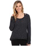 Tasc Performance Bywater High-low Pullover (granite Heather) Women's Long Sleeve Pullover