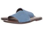 Sam Edelman Gio (denim Blue Kid Suede Leather) Women's Slide Shoes