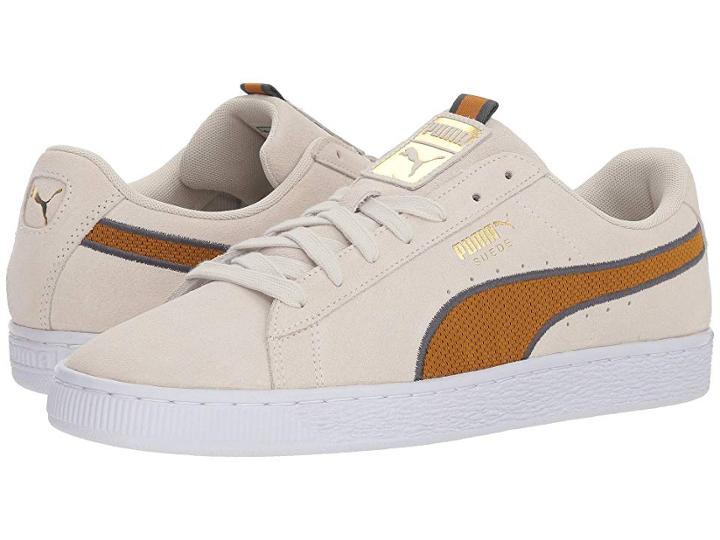 Puma Suede Classic Sport Stripes (vaporous Gray/iron Gate/buckthorn Brown) Men's Shoes