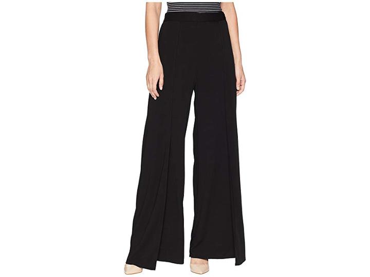 Michael Stars Rylie Rayon Wide Leg Tulip Pants (black) Women's Casual Pants