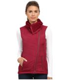 Prana Diva Chevron Quilt Vest (plum Red) Women's Vest