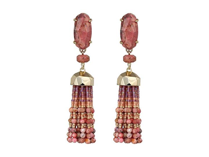 Kendra Scott Dove Earrings (gold/pink Rhodonite) Earring
