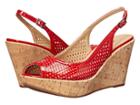 Vaneli Emine (red Mag Patent) Women's Wedge Shoes