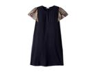 Missoni Kids Jersey Dress W/ Lace Trim (big Kids) (blue) Girl's Dress