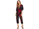 Kamalikulture By Norma Kamali Rectangle Jog Jumpsuit (blooming Roses) Women's Jumpsuit & Rompers One Piece