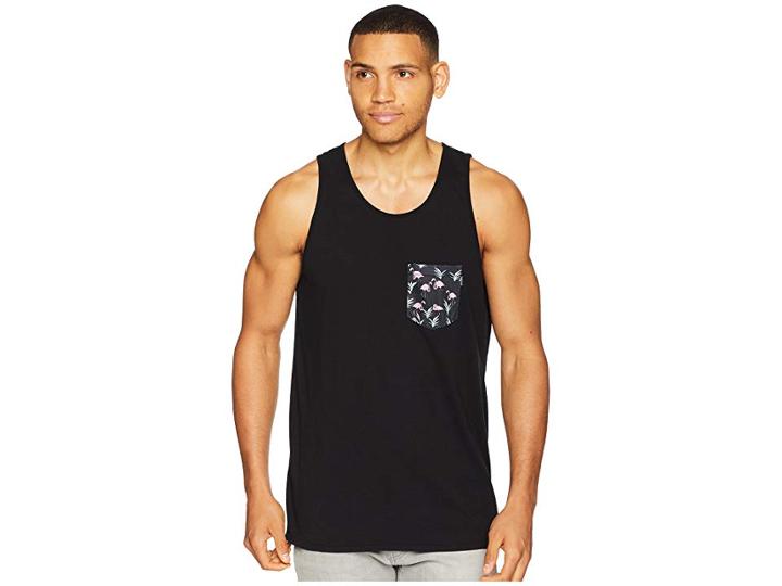 Rip Curl Plethera Heritage Pocket Tank Top (black) Men's Clothing