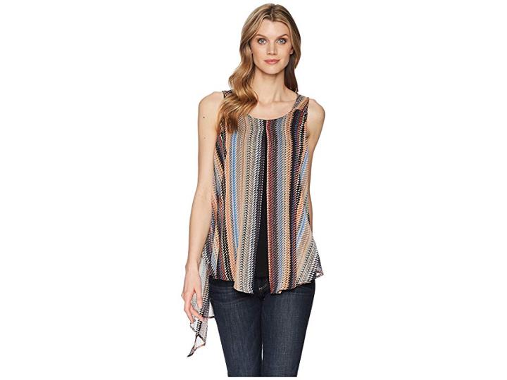 Wrangler Western Fashion Shirt (tan/blue/silver) Women's Clothing