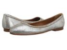 Frye Carson Ballet (silver Multi Brushed Metallic) Women's Flat Shoes