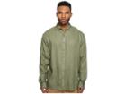 Publish Zayne Long Sleeve Button Up (olive) Men's Clothing