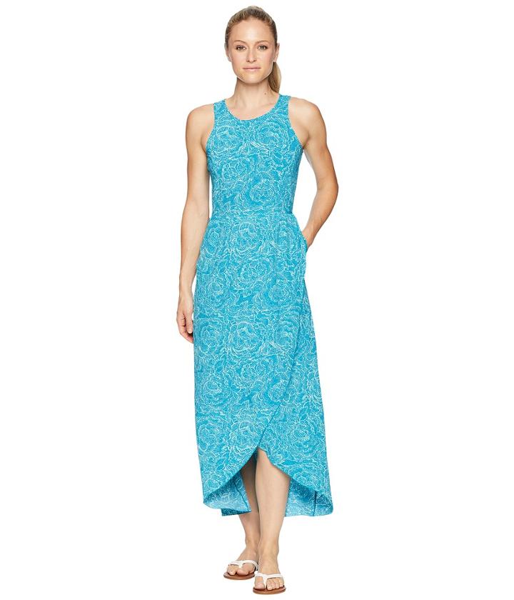 Toad&co Sunkissed Maxi Dress (deepwater Batik Floral Print) Women's Dress