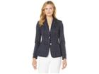 Tommy Hilfiger Two-button Window Pant Jacket (midnight/ivory) Women's Clothing