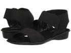 Sesto Meucci Eirlys (black Soft Nabuk/black Elastic) Women's Sandals