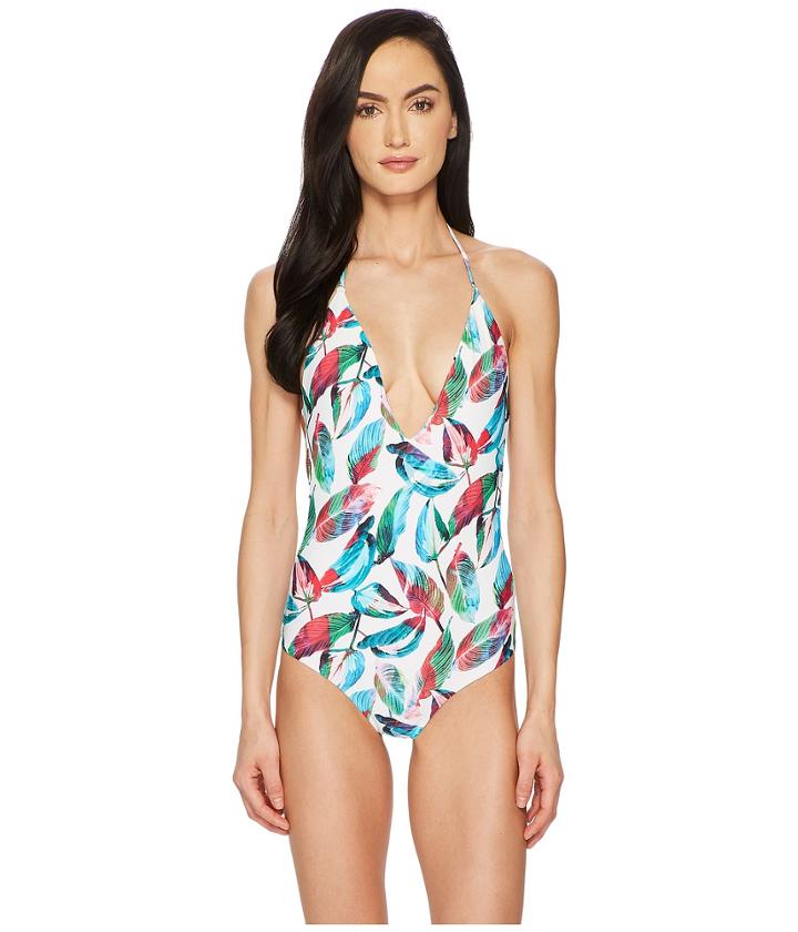 Onia Nina One-piece (white Multi) Women's Swimsuits One Piece