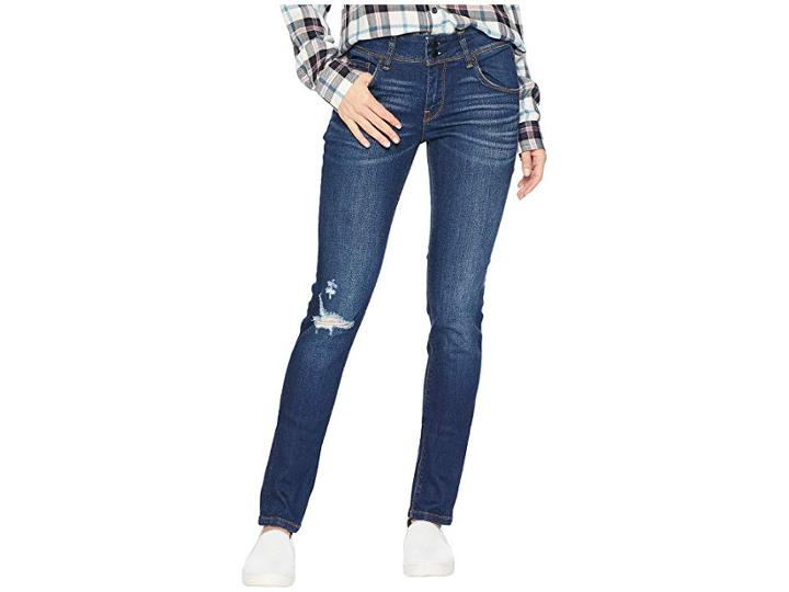 Hudson Collin Mid-rise Skinny Jeans In Destructed Popular (destructed Popular) Women's Jeans