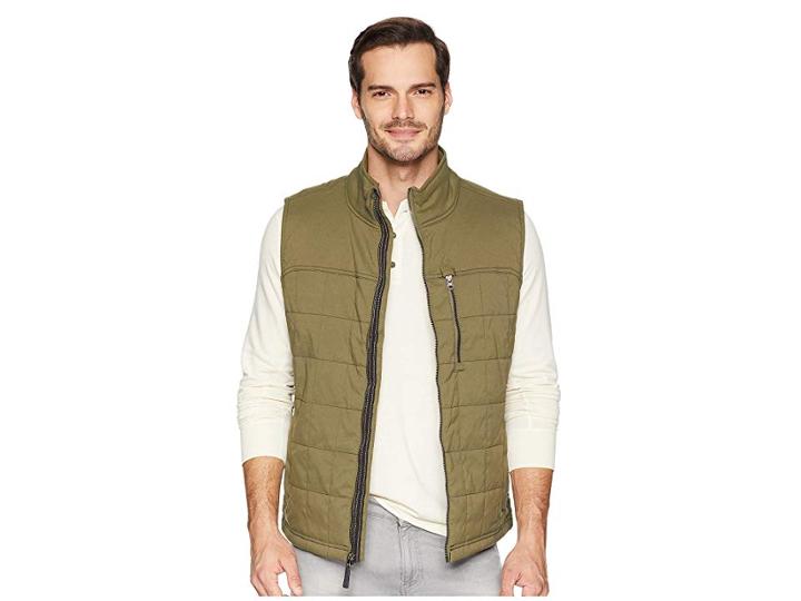 Prana Zion Quilted Vest (cargo Green) Men's Vest