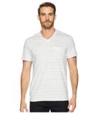 Calvin Klein All Over Stripe Pocket T-shirt (standard White) Men's T Shirt