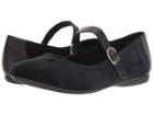 Born Maree (black/black Velvet Combo) Women's Hook And Loop Shoes