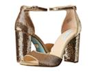 Blue By Betsey Johnson Calie (gold) Women's 1-2 Inch Heel Shoes
