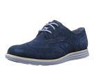 Cole Haan - Lunargrand Wing Tip (blazer Blue Suede/chicory)
