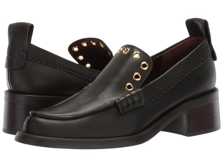See By Chloe Sb30011 (natural Calf/nero) Women's 1-2 Inch Heel Shoes