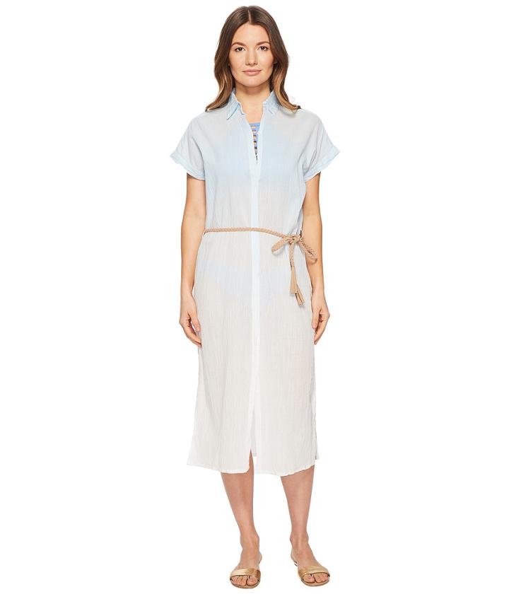 Letarte Safari Dress Cover-up (sky) Women's Swimwear