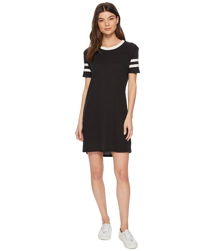 Alternative Eco Jersey Stadium T-shirt Dress (eco True Black) Women's Dress