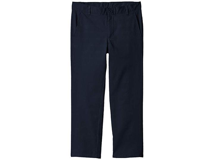 Nautica Kids Husky Flat Front Twill Stretch Pants (big Kids) (navy) Boy's Casual Pants