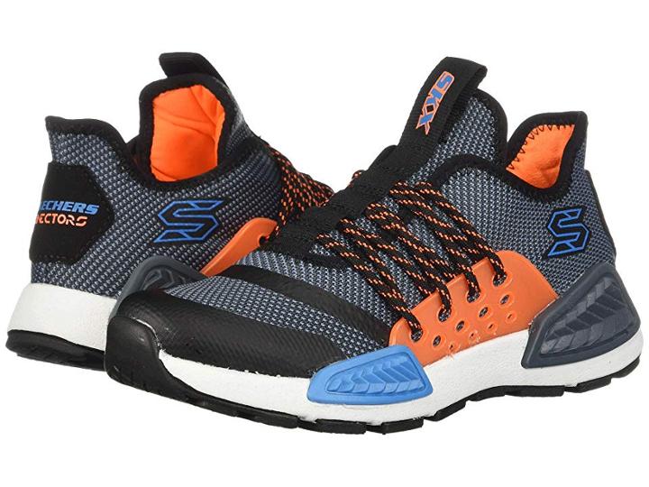 Skechers Kids Kinectors Megahertz 97673l (little Kid/big Kid) (blue/grey) Boys Shoes