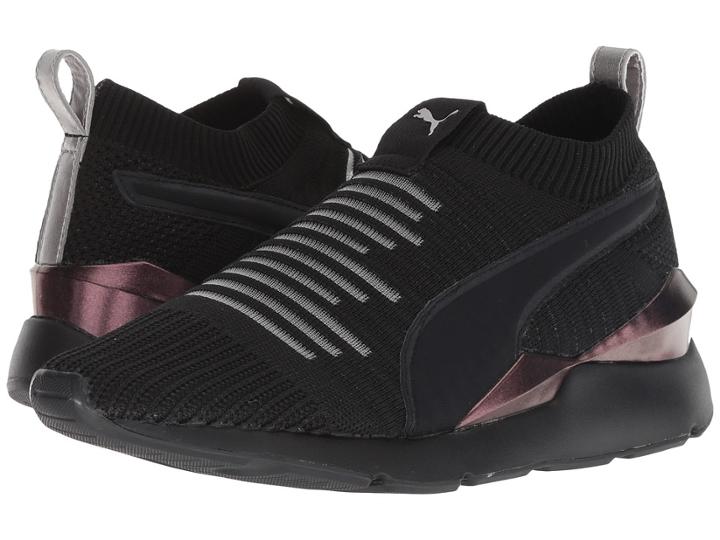 Puma Muse Slip-on July (puma Black/puma Black) Women's Shoes