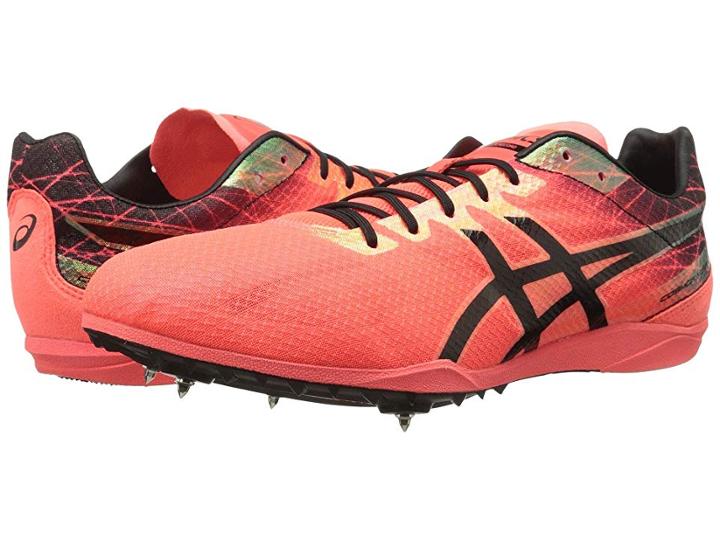 Asics Cosmoracer Ld (flash Coral/black) Men's Track Shoes